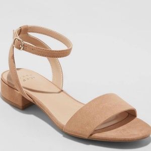 A•New•Day Winona Taupe Ankle Strap Sandal